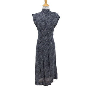 Ganni | Dresses | Ganni Black Ribbon Tulle Flounce Midi Dress